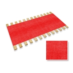 Red Burlap Strap Full Size Bed Slats Support / Bunkie Board