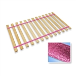 Full Size Attached Bed Slats - Bunkie Boards (Pink Glitter Straps)