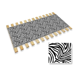 Zebra Print Full Size Bed Slat Roll Bunky Board Support