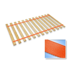 Neon Orange Strap Twin Size Bed Slats Support / Bunkie Board