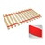 Red Strap Twin Size Bed Slats Support / Bunkie Board