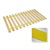 Yellow Strap Twin Size Bed Slats Support / Bunkie Board