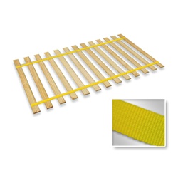 Yellow Strap Twin Size Bed Slats Support / Bunkie Board