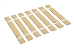 Youth Size Bed Slats with White Strapping - Choose Your Custom Width
