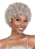 Afro Curly Short Gray Wigs
