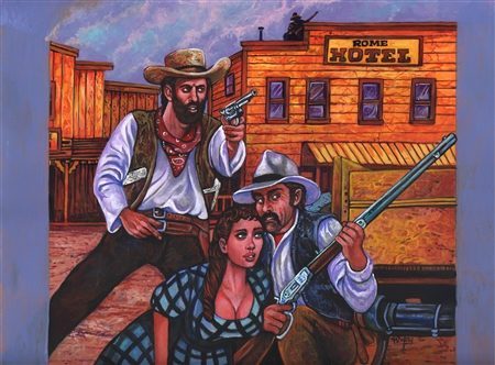 Gunfighter's Revenge [Oil Painting]