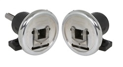 PI0-W35-003: Safety Chuck pair - Foot Mounted - 40mm square pocket - Ø35mm x 150mm lg mounting shaft (502086)