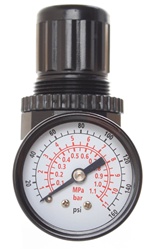 Miniature Air Regulator 1/8" Pipe Size, 19 Max SCFM, 5 to 100 PSI Range