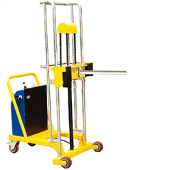 B-9838: Electric Roll Lifter, 550 Pound Capacity, 59" Max. Height with 25" lg single spindle