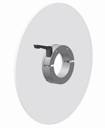 Guide Flange - Adjustable and Removable - 3" ID x 1/4" Thick x 12" diameter Lexan