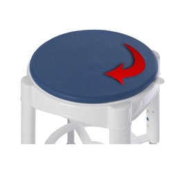 Shower Stool with Padded Rotating Seat
