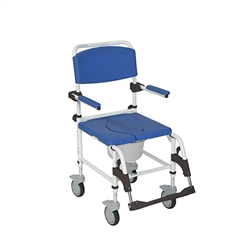 Aluminum Rehab Shower Commode Chair