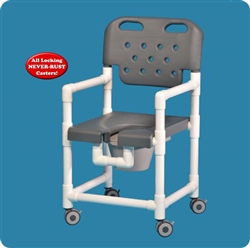 Elite Shower Chair Commode (BLUE with left drop arm) ELT820P