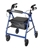 Aluminum Rollator w/Fold Up and Removable Back Support, Padded Seat, 7.5" Casters