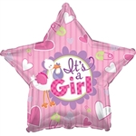 "It's a Girl" Girl Foil Balloon