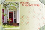"Welcome To Your New Home" : Red door (Pack of 50 enclosure cards)