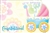 "Congratulations New Baby" : Carriage w/ flowers bckrnd (Pack of 50 enclosure cards)