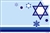 Blue with contemporary Star of David motif (Pack of 50 enclosure cards)