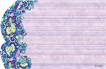 Lavender with purple paisley border(Pack of 50 enclosure cards)