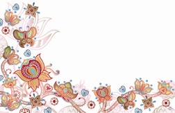 Paisley butterflies (Pack of 50 enclosure cards)