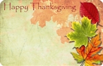 "Happy Thanksgiving" fall leaves (Pack of 50 enclosure cards)