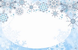 Winter seasonal snowflakes (Pack of 50 enclosure cards)