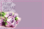 "Happy Mother's Day" : Purple rose (Pack of 50 enclosure cards)