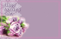 "Happy Mother's Day" : Purple rose (Pack of 50 enclosure cards)