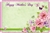 "Happy Mother's Day" : Green with flowers & butterflies (Pack of 50 enclosure cards)