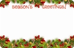 "Season's Greetings" : Xmas ornament swag (Pack of 50 enclosure cards)
