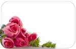Pink roses lower left (Pack of 50 enclosure cards)