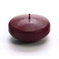 3" Floating Candle - Dark Red