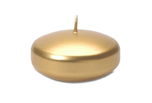 3" Floating Candle - Metallic Gold