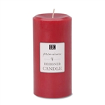 Pillar Candle 2.8"x5.8"H - Red, Cinnamon Scented