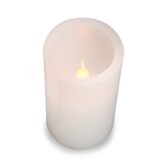 LED Pillar Candle ,White ,4 inches - Ability to switch colors!