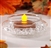 Tea Light Candle Holder Accent - Clear Glass