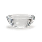 Round Tea Light Holder - Clear Glass