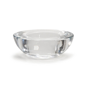 Round Tea Light Holder - Clear Glass