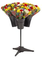 Flower Display with 3 Vases