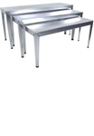 Large Rectangular Nesting Tables Galvanized