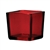 Cube Glass Vase 2x2x2 - Red