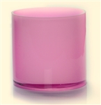 Cylinder Glass Vase 5x5, Pink - CASE OF 12