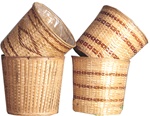 Round Bamboo Pot Basket