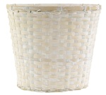 Bamboo White Washed Pot Cover