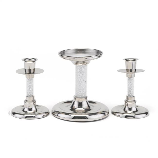 Glittering Beads Candle Stand Set