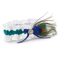 Peacock Feather Garter