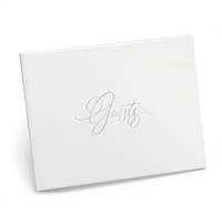 White Foil Guest Book