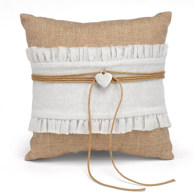 Rustic Romance Ring Pillow