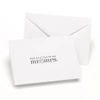 Mr and Mrs Thank You Cards