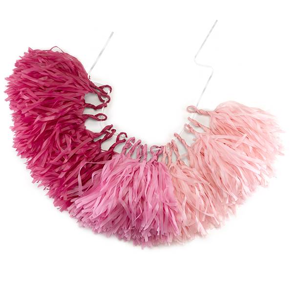 Pink Ombre Tassle Garland